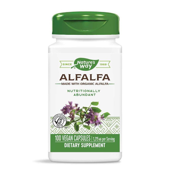  Nature's Way Alfalfa Leaves 405mg 100 Capsules (Previously Enzymatic Therapy) 