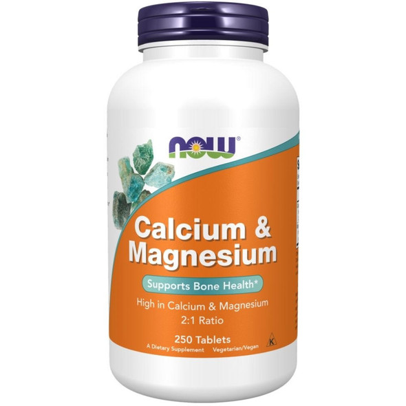  Now Foods Calcium & Magnesium 500/250mg 250 Tablets 