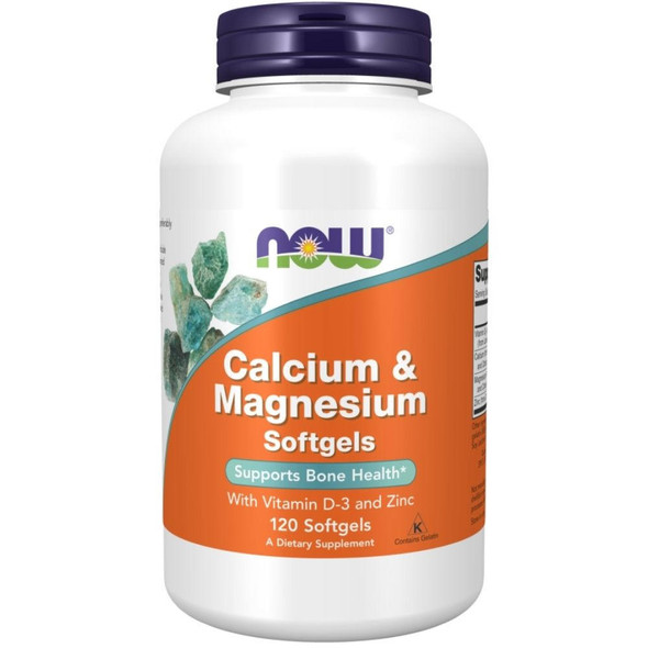  Now Foods Calcium & Magnesium with Vitamin D 120 SoftGels 