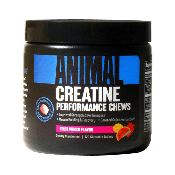 Universal Animal Creatine Chews 120 Chewable Tablets 