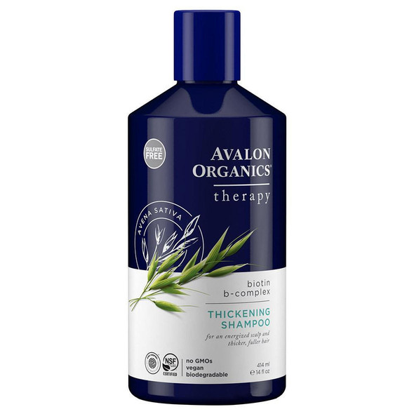  Avalon Organics Biotin B-Complex Thickening Shampoo 14 Ounces 