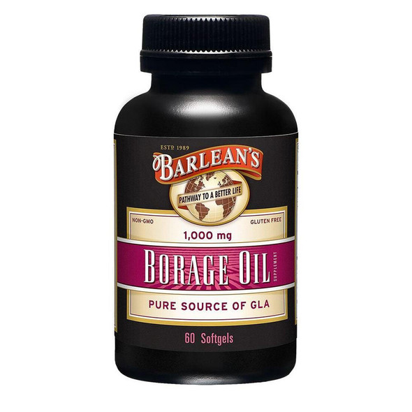  Barlean's Borage Oil 1000mg 60 Capsules 