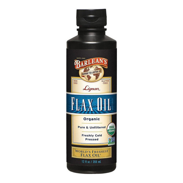  Barlean's Lignan Flax Oil 12 Ounces 
