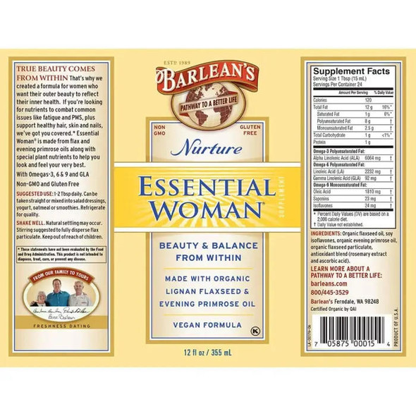  Barlean's Essential Women 12 Ounces 