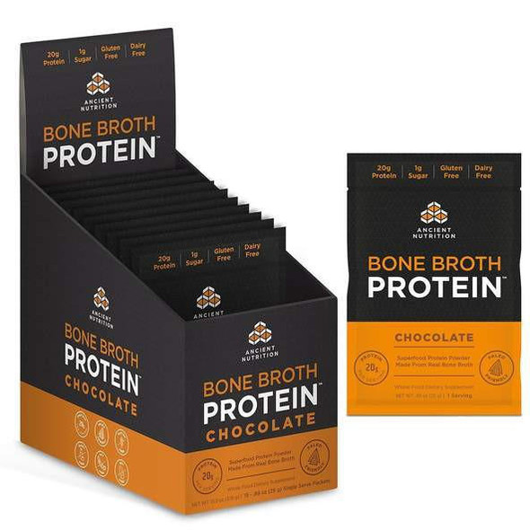  Ancient Nutrition Bone Broth Protein 15 Packets 