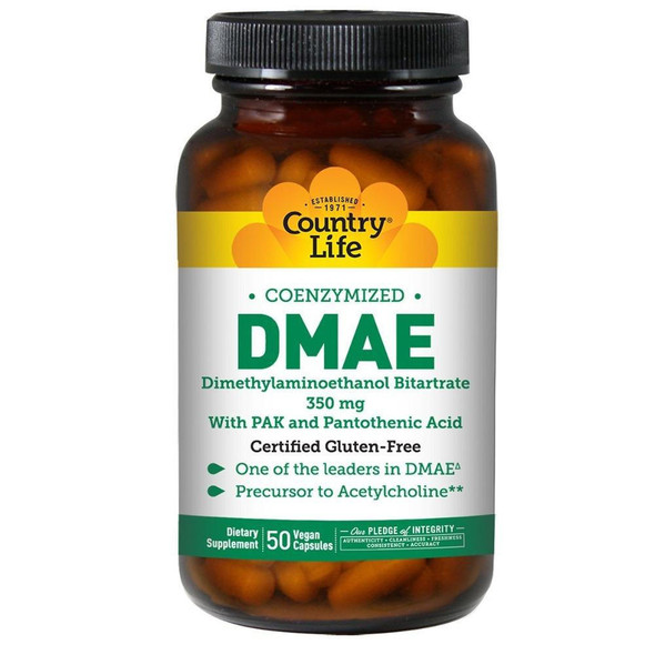  Country Life DMAE 350mg 50 Capsules 
