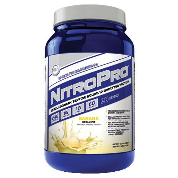 Hi-Tech Pharmaceuticals NitroPro® 2lb Protein Hi-Tech Pharmaceuticals Banana Cream Pie - 2lbs  (9797551619)