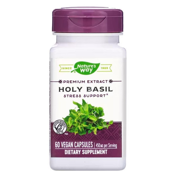 Nature's Way Holy Basil 60 Veg Caps (Previously Enzymatic Therapy) 