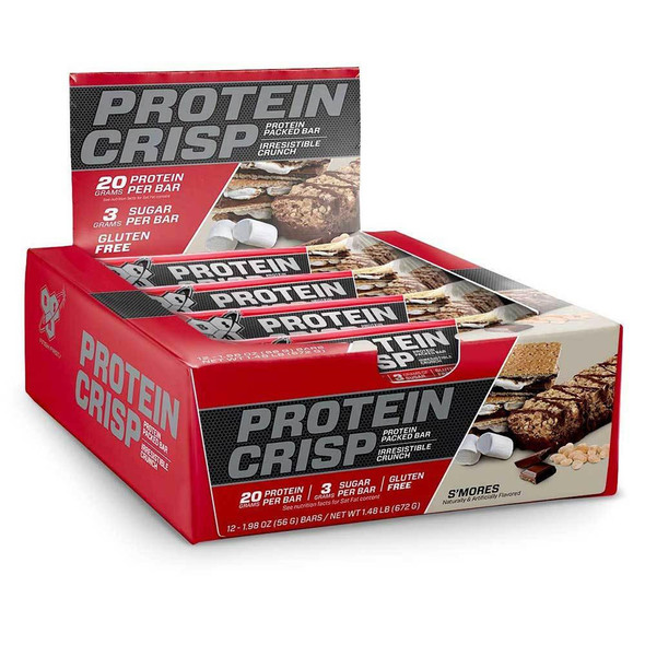  BSN Protein Crisp Bars 12/Box 