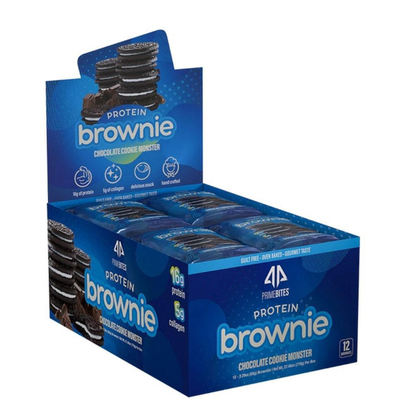AP Sports Regimen Alpha Prime Prime Bites Protein Brownies 12 Box 