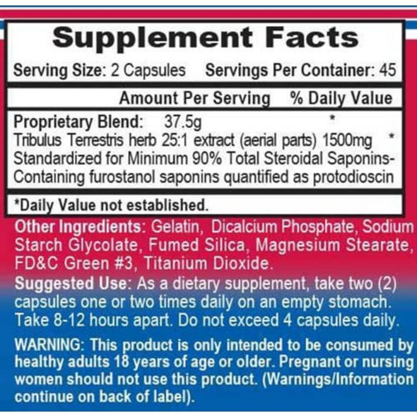 APS Nutrition Tribulus 1500 90 Capsules Testosterone Support APS Nutrition 