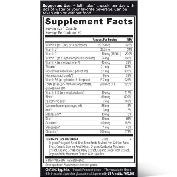  Ancient Nutrition Multi Once Daily Men's 30 Capsules 