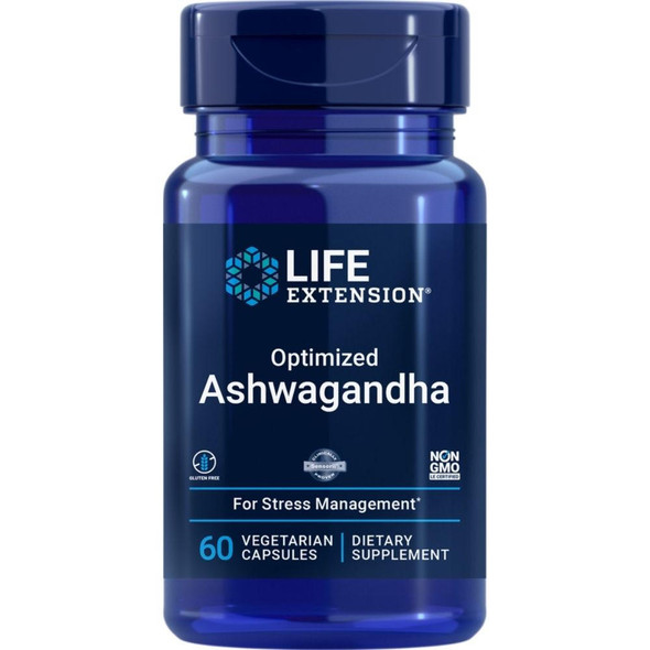  Life Extension Optimized Ashwagandha Extract 60 Veg Caps 