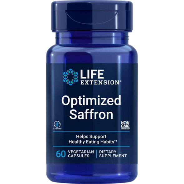  Life Extension Optimized Saffron with Satiereal 60 Veg Caps 