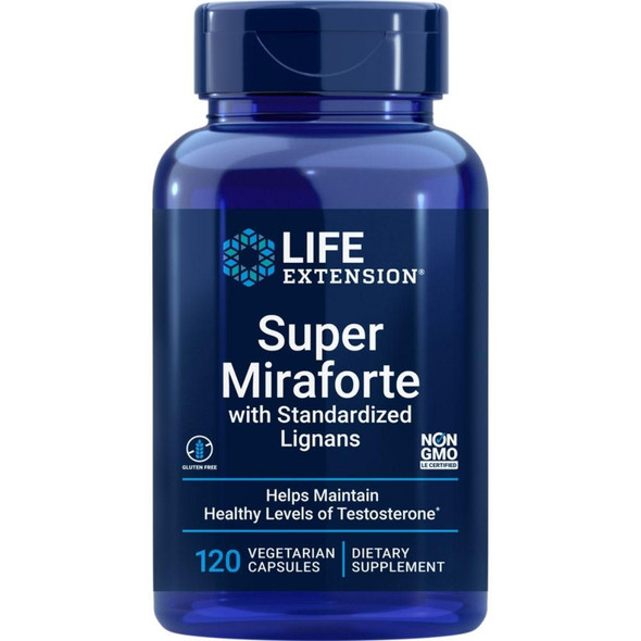  Life Extension Super MiraForte w/ Lignans 120 Veg Caps 