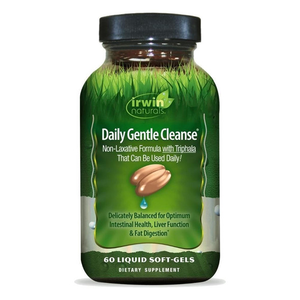  Irwin Naturals Daily Gentle Cleanse 60 Liquid Softgels 
