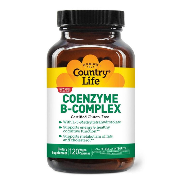  Country Life Coenzyme B-Complex 120 Veg Caps 