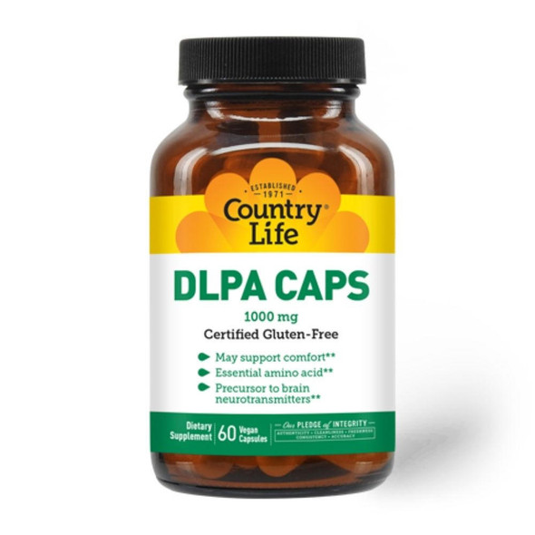  Country Life DLPA 1000mg 60 Capsules 