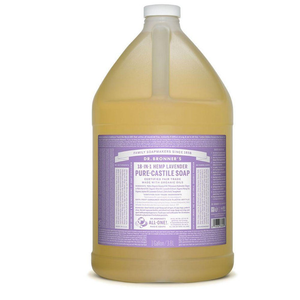  Dr. Bronner's Pure Castille Liquid Lavender 128 Ounces 