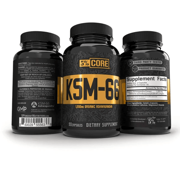  5% Nutrition Core KSM-66 Ashwagandha 90ct 