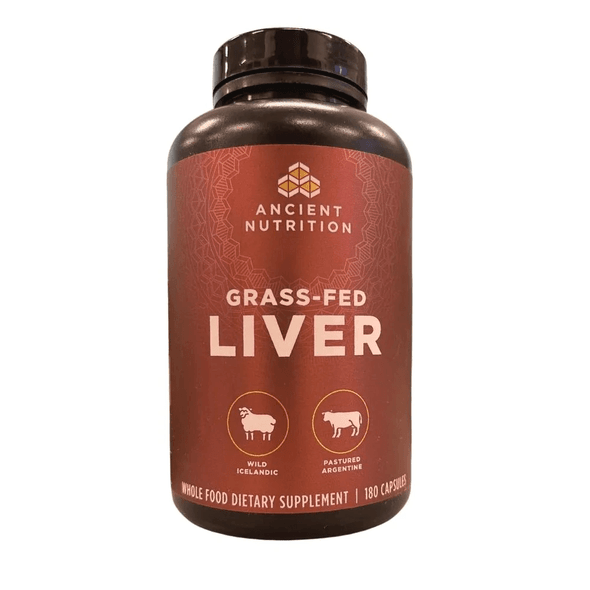  Ancient Nutrition Grass Fed-Liver 180 Capsules 