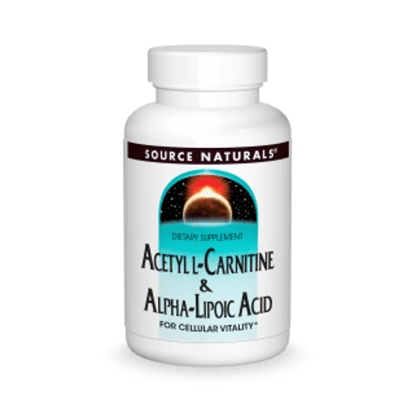  Source Naturals Acetyl L-Carnitine & ALA 30 Tablets 